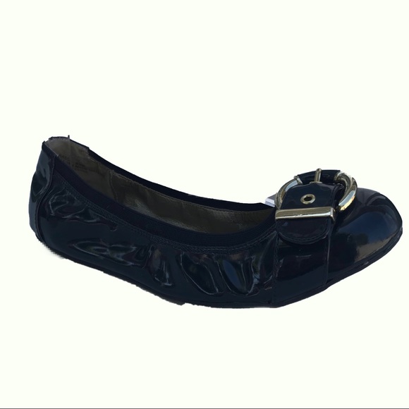 dark blue ballet flats